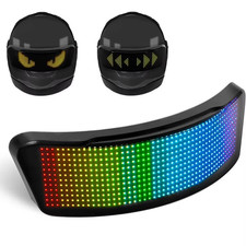 LED Helmet Display ,Motorcycle Helmet Tail Light Helmet Warning Light Moto Acces