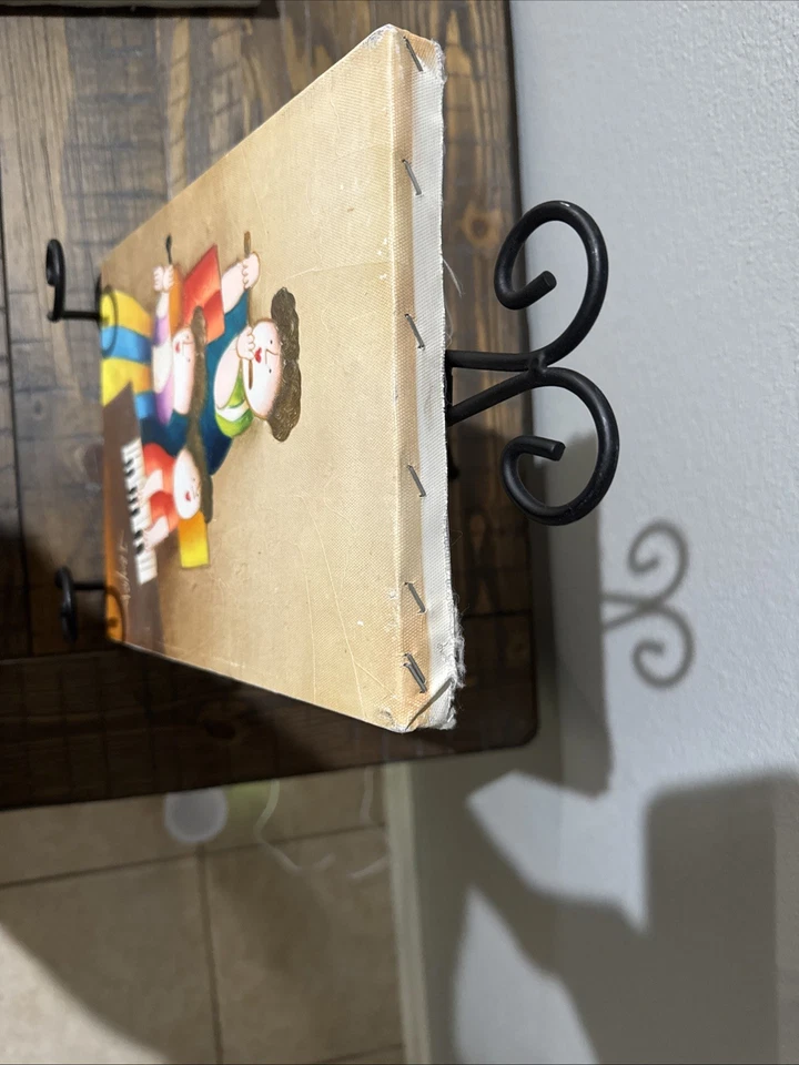 J. Roybal Original Oil Painting Framed Canvas Joyce Roybal Musical Trio 8 X 10 - Image 4 of 4