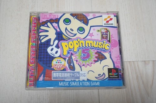 Pop'n Music 5 PS1 PlayStation Complete