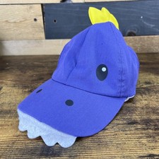 Adjustable Kids Purple Dinosaur Hat Baseball Cap