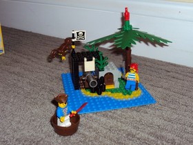 Vintage LEGO 6260 Pirate SHIPWRECK ISLAND 100% Complete Manual Instructions Box