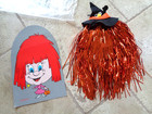 Vtg 1988 Applause Tinsel Halloween Wig Scarecrow Witch Shiny Orange Costume — photo 2