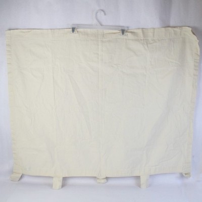 Room Essentials Elfenbein Baumwolle Stab Taschen Half-Curtain Einzel Platte