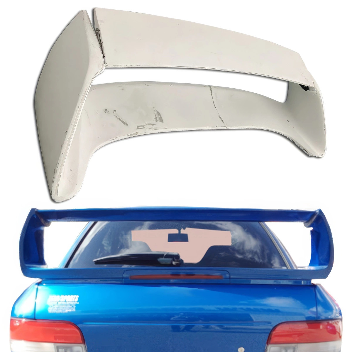 ModeloDrive FRP 22B Trunk Spoiler Wing Adjustable w LED (GC8) 2