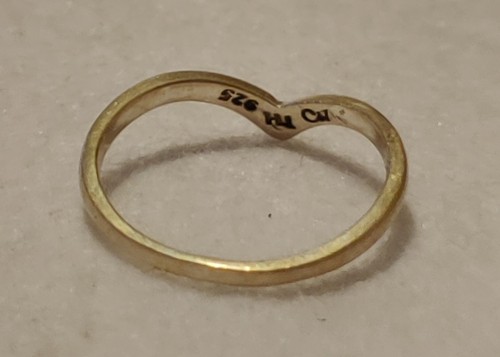 GRANDMA GRABE'S BEAUTIFUL VINTAGE STERLING SILVER BAND RING SIZE 2.5 - Afbeelding 4 van 6