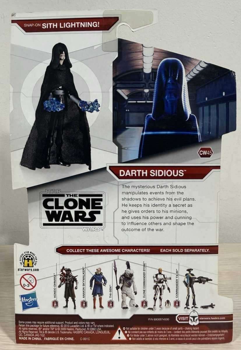 HASBRO Star Wars The Clone Wars Darth Sidious CW45 NEW SEALED