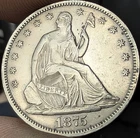1875-S SEATED LIBERTY SILVER HALF DOLLAR 🔥🔥🔥