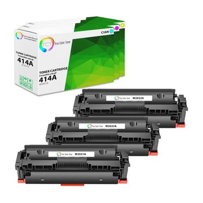 3PK TCT Premium For HP 414A CYM LaserJet Pro M454 MFP M479 Compatible Toner