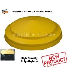 Drum Barrel Lid Cover for Closed 55 Gallon High Density Yellow Polyethylene NEW