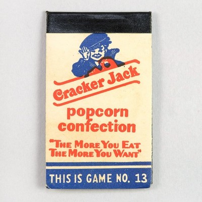 Vintage Cracker Jack Popcorn Magic Square Game No. 13 Paper Toy Prize 1940s