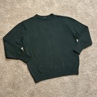 John Galt Men's Oversized Crewneck Knitted Sweater Green 100% Cotton Large — photo 1