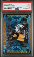 2025 PANINI PRIZM PATRICK QUEEN LOCKDOWN! MOJO PRIZM #/25 PSA 9 #11 STEELERS