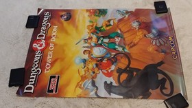 Dungeons & Dragons Tower of Doom Arcade Sega Saturn Promo Poster Capcom US JPN