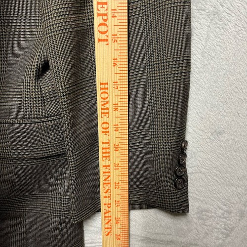 Lauren Ralph Lauren Sport Coat Mens 44R Olive Glen Plaid Wool Jacket Blazer - Picture 14 of 16
