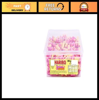 Rhubarb & Custard Candy - 300 Pieces, Chewy Sweets, Retro Treats, Bulk Candy