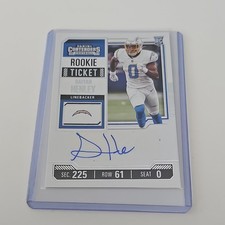 Panini 2023 Contenders Daiyan Henley Chargers Rookie Autograph Ticket #199