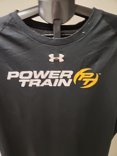 Under Armor Men's XLarge Black Heat Gear Loose Fit Short Sleeve Power Train - Picture 2 of 6