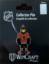 CHICAGO BLACKHAWKS MASCOT TOMMY HAWK COLLECTOR PIN NEW WINCRAFT