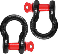 2 Pcs D Ring Shackles 12 Inch 2 Ton 4409 Lbs Capacity Heavy Duty Bow Shack 2 Pcs D Ring Shackles 12 Inch 2 Ton 4409 Lbs Capacity Heavy Duty Bow Shack