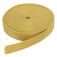 10 Yard x 1 Inch Width Nylon Webbing Strap Poly Flat Webbing Strapping Gold Tone