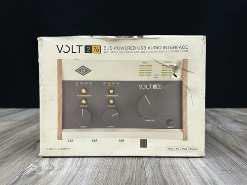 Universal Audio Volt 276 USB-C Audio W/ Built In Classic Analog Tone Shaping….