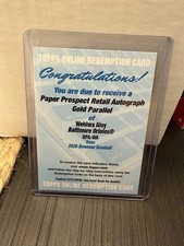 2026 Bowman Wehiwa Aloy Gold Paper Prospect Redemption 1st Bowman Auto /50