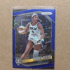 Panini 2025 Prizm WNBA Angel Reese #92 Blue Prizm Parallel Chicago Sky