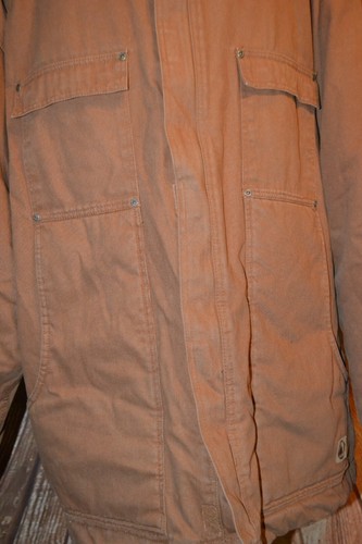 Berne Men's Heavy Weight Quilted Insulated Brown Full Zip 4 Pocket Jacket Sz 5XL - Picture 3 of 12