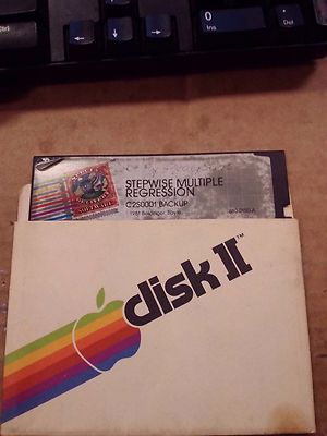 Apple Special Delivery Software Stepwise Multiple Regression C2S0001 Backup Disk