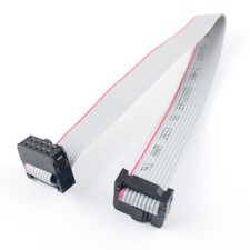 2Pcs 2.54mm Pitch 2x5 Pin 10 Pin 10 Wire Extension IDC Flat Ribbon Cable L 15CM