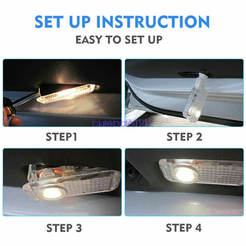 2x LED HD Tür Willkommen Projektor Licht Kit Mercedes C-Klasse W204 2008-2014 - Bild 2 von 38