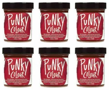 6 X Jerome Russell Punky Colour Semi-Permanent Hair Color (20 Colors Available) 