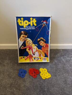 Ideal Tip It Balancing Spiel 1974 - Ersatzteile Ersatzteile rote Scheiben