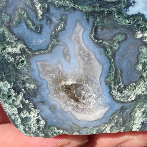 1.3LB Ágata Natural Agua Hierba Cuarzo Cristal Tallado Gota de Agua Reiki Restaurati - Imagen 11 de 18