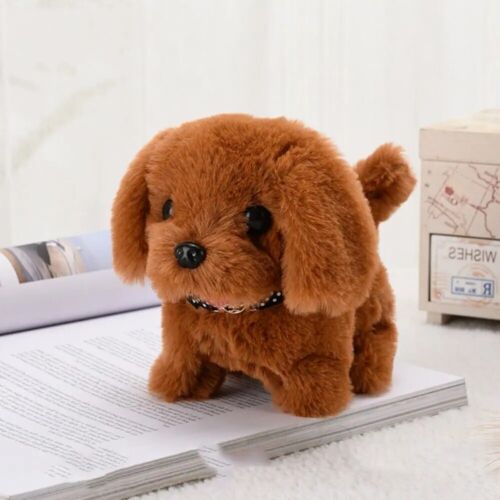 Electronic Robot Dog Walking Barking Tail Wagging Pet Puppy Dog Plush Toy Kid US