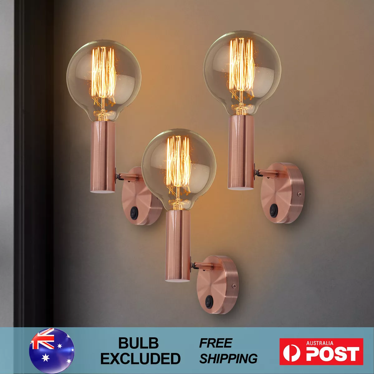 Rose gold wall sale light