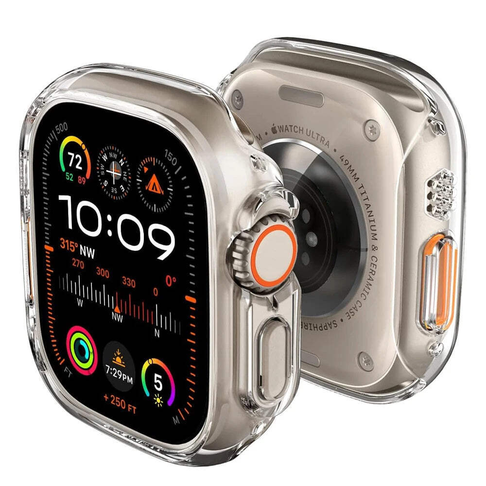 Apple Watch Ultra 2 49mm Case Cover Hard PC Bumper Shell Strap Accessories-image