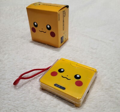 Nintendo Game Boy Advance SP X Pikachu Pokemon, Custom Box