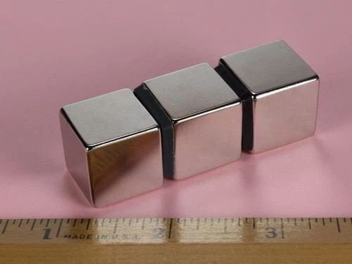 N52 Super Neodymium Rare Earth Magnetic Cube 0.75" inch. 50 Lbs Pulling Force