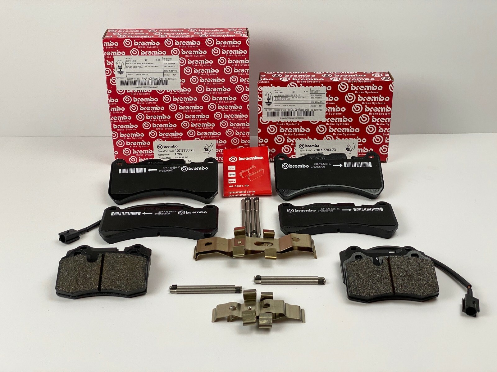 🚚Maserati Ghibli & Quattroporte Front & Rear Brake Pads - Genuine