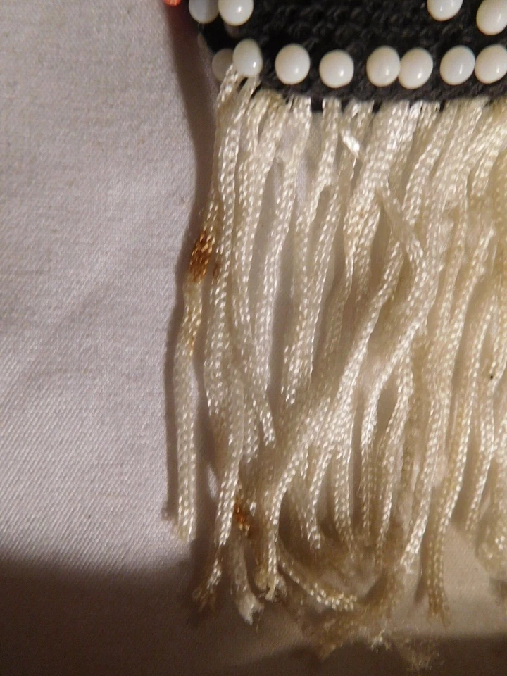 Cartera vintage años 70 colorida con cuentas Foto 4 de 4