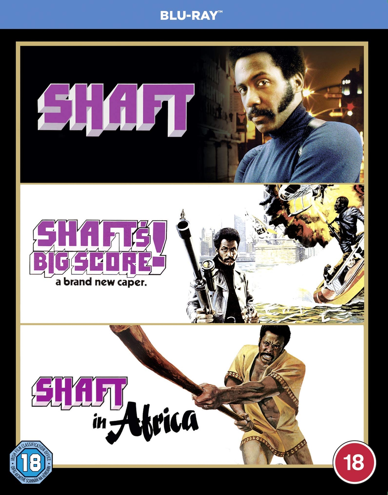 Shaft 1-3: Shaft/Shaft's Big Score!/Shaft in Africa (Blu-ray)