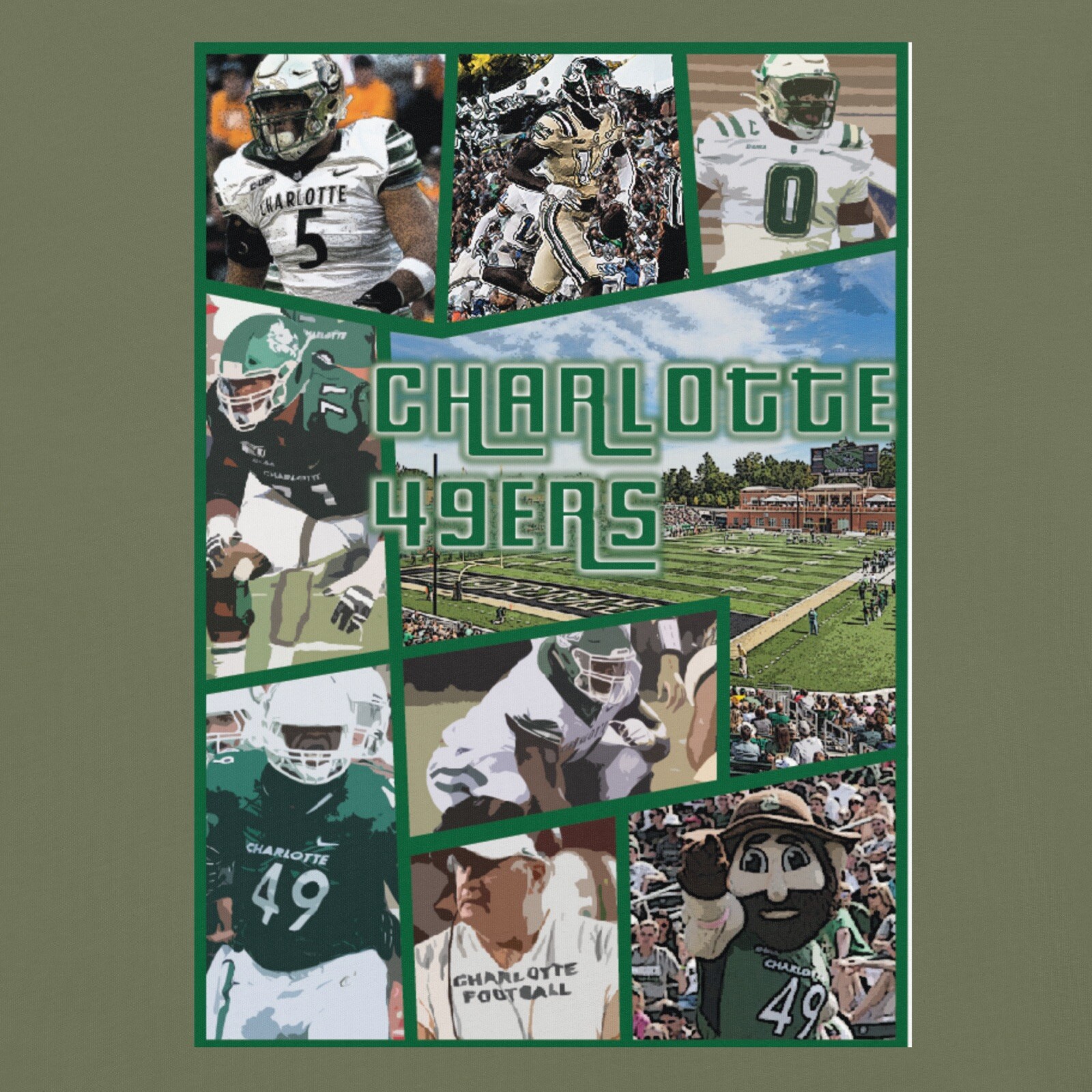 Charlotte 49ers Football Legends Shirt