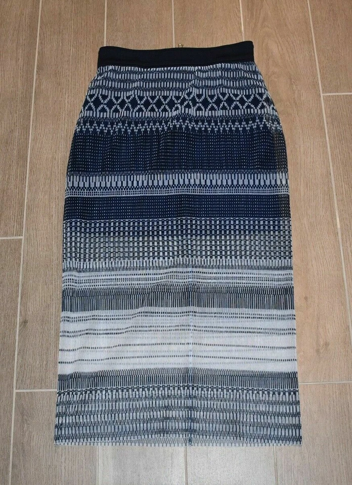 FALDA SASS & BIDE S&B ROSA POSTRE AZUL TALLA 8 US 4 NUEVA SIN ETIQUETAS Foto 2 de 4