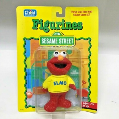 Vintage 1993 Sesame Street - Elmo Figurine by Child Dimension Twist-able Head