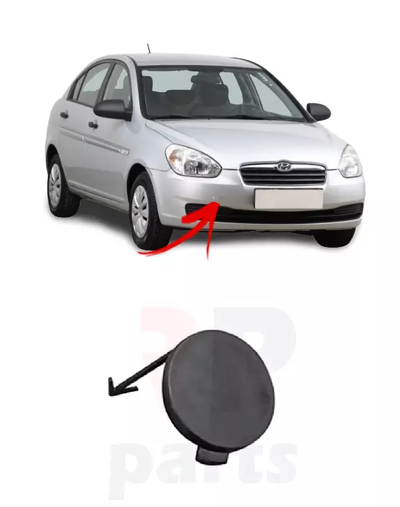 FOR HYUNDAI ACCENT 06-10 FRONT BUMPER TOW HOOK EYE COVER CAP FOR PAINTING
