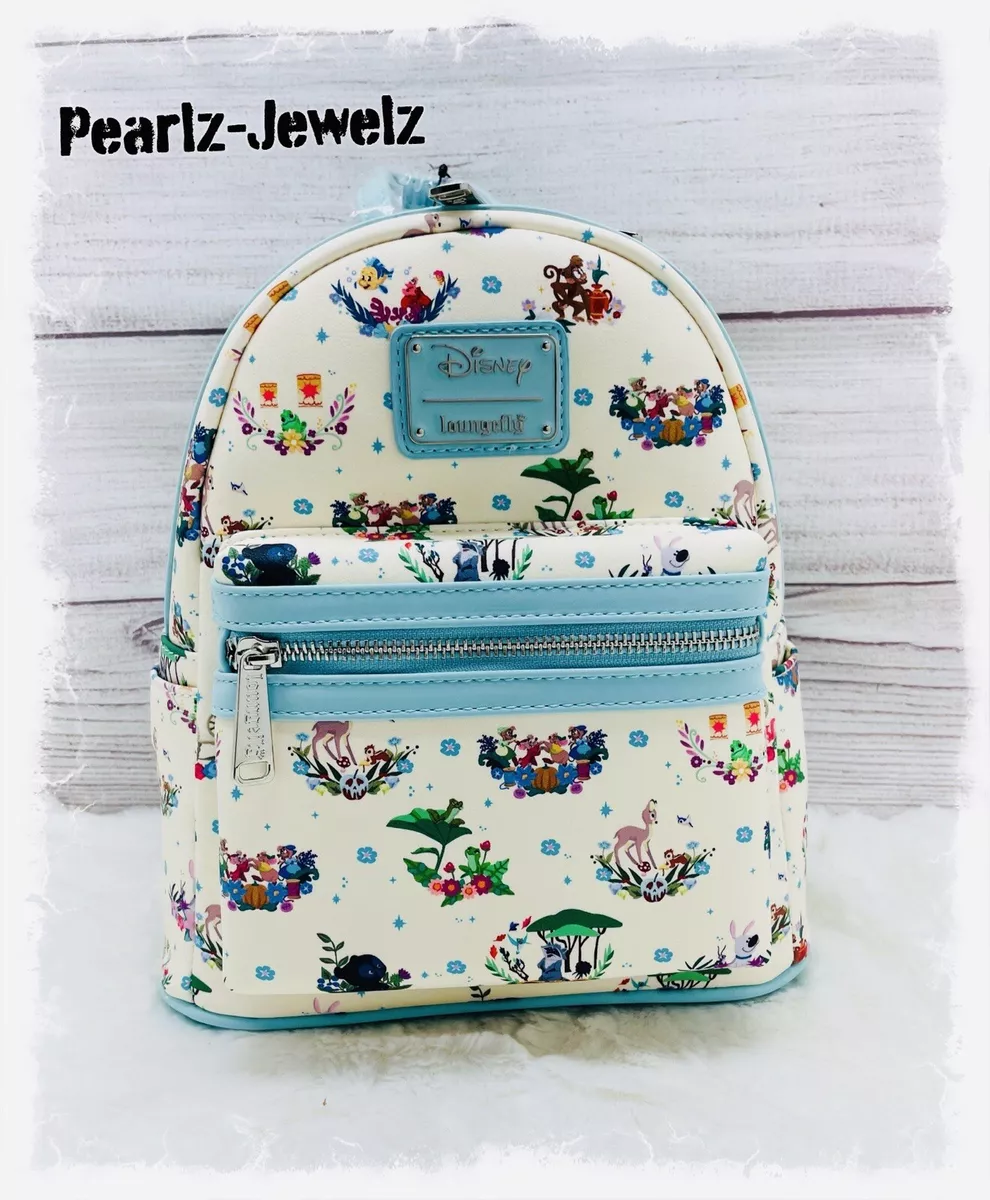 Loungefly Princess Companion Friends Floral Mini Backpack BoxLunch Exclusive NWT