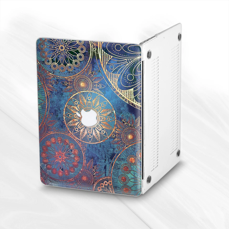 Funda rígida dorada Boho Mandala para Macbook Pro Air Retina 11 12 13 14 15 16 Foto 4 de 4