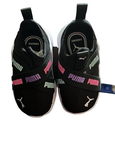 PUMA GIRLS BLACK SHOE CARINA 2.0 CRYSTAL WINGS JR 392654 02J | eBay