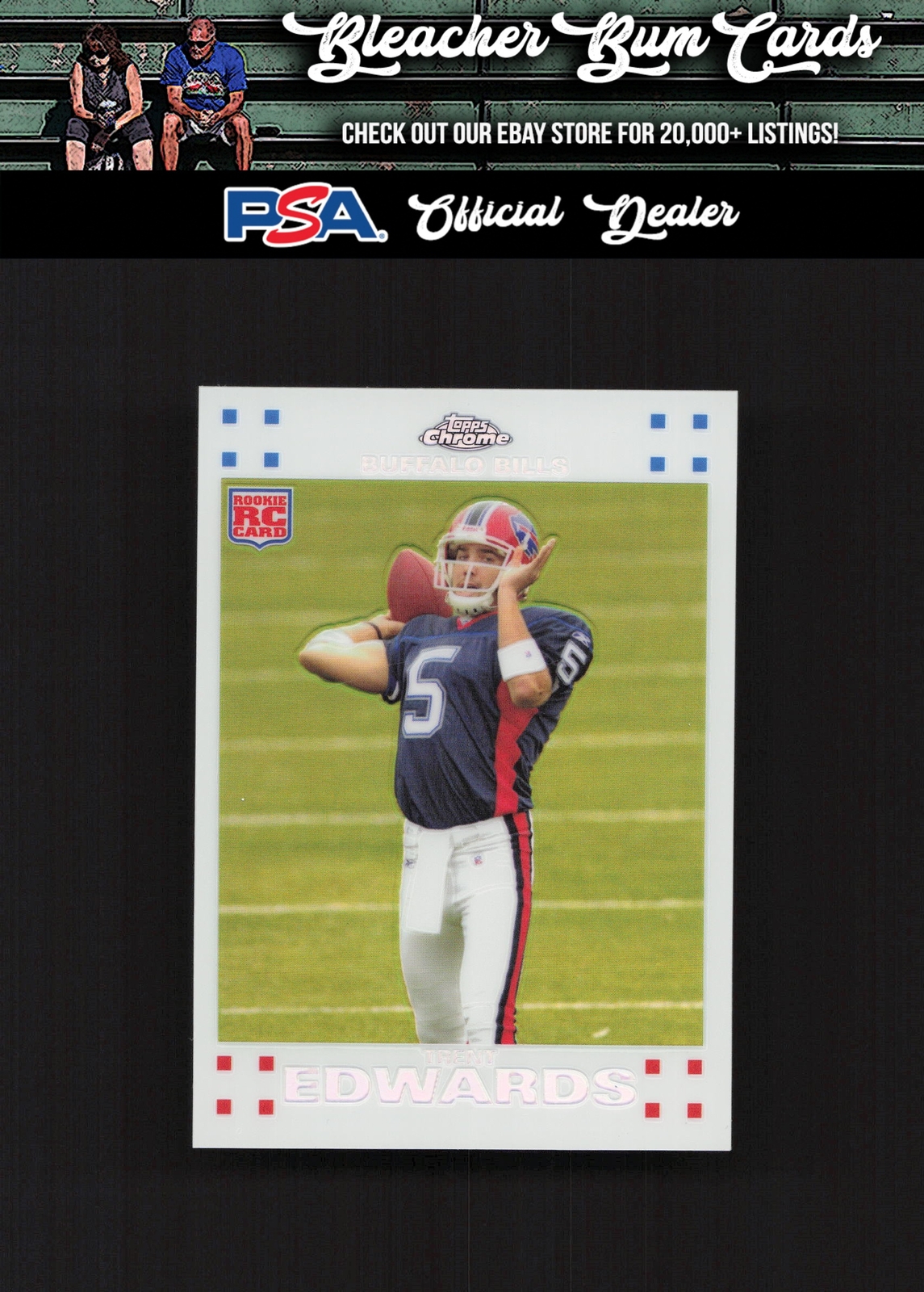 Trent Edwards Topps Chrome #TC171 White Refractor